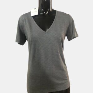 Theory Dayne B Steel Atmos Light V-Neck Women's Top IWT Sz S